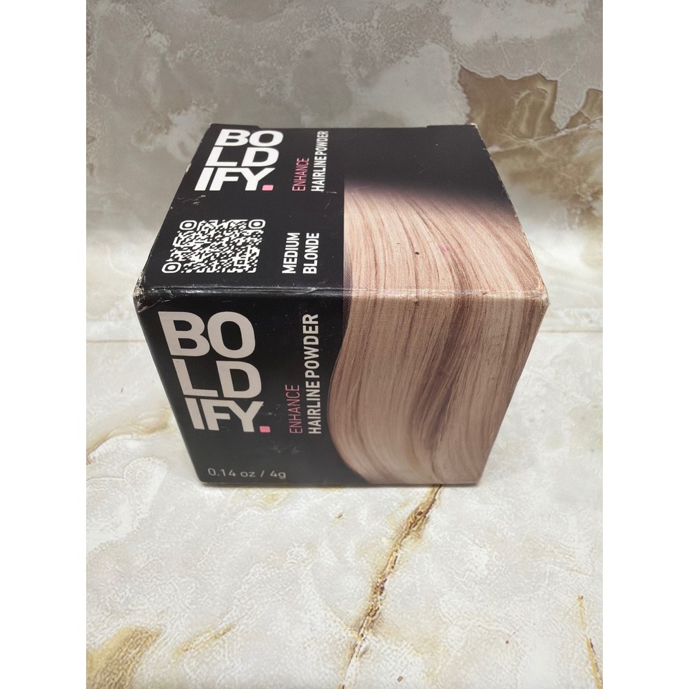 BOLDIFY Hairline Powder Medium Blonde 4g Root Touch Up Thinning Hair Concealer